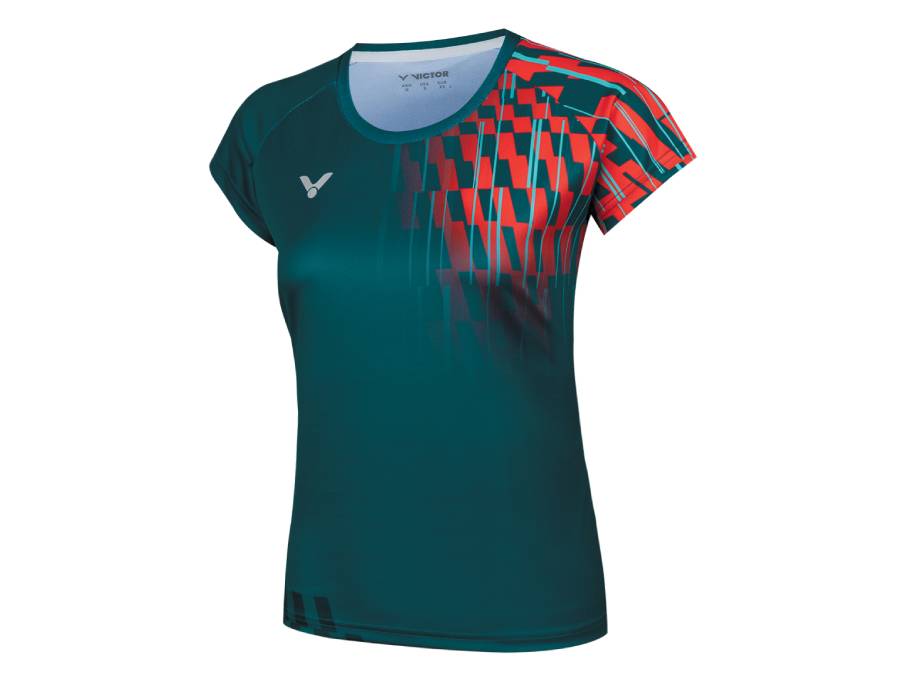 VICTOR Women's T-51001TD G Badminton T-Shirt on sale at Badminton Warehouse