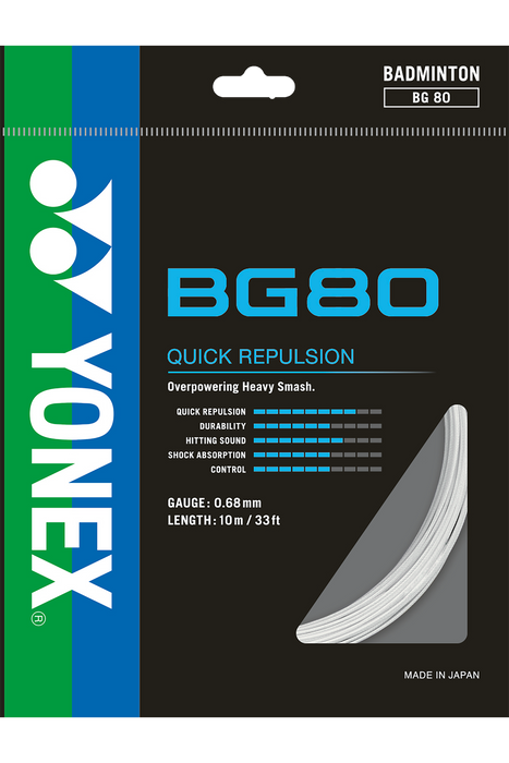Yonex BG-80 Badminton String on sale at Badminton Warehouse