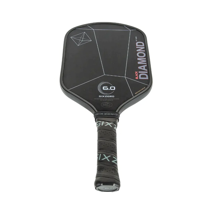 Six Zero Black Diamond Power Pickleball Paddle on sale at Badminton Warehouse