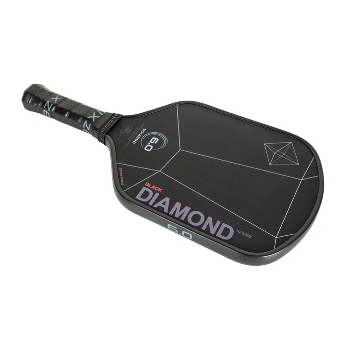 Six Zero Black Diamond Power Pickleball Paddle on sale at Badminton Warehouse