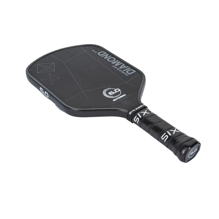 Six Zero Double Black Diamond Control Pickleball Paddle on sale at Badminton Warehouse