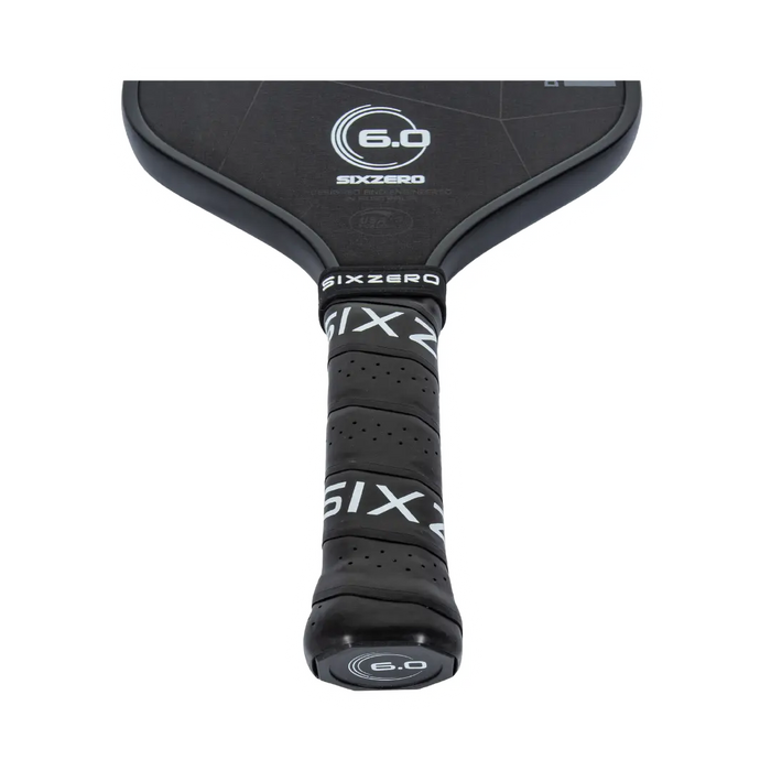 Six Zero Double Black Diamond Control Pickleball Paddle on sale at Badminton Warehouse