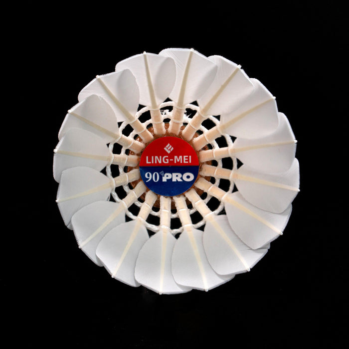 LingMei 90 Pro Badminton Shuttlecock (Goose Feather) on sale at Badminton Warehouse