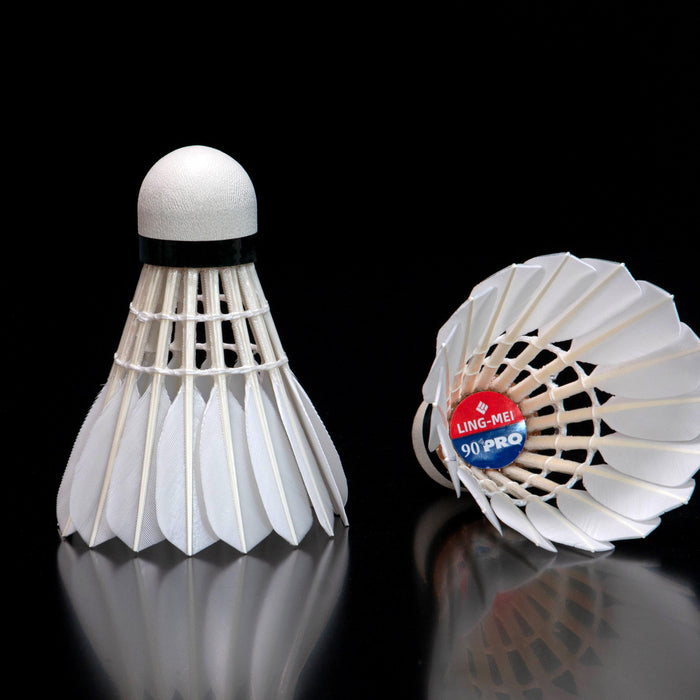 LingMei 90 Pro Badminton Shuttlecock (Goose Feather) on sale at Badminton Warehouse