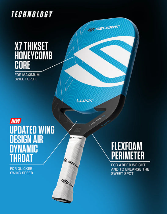 Selkirk LUXX Control Air Epic Pickleball Paddle with InfiniGrit on sale at Badminton Warehouse
