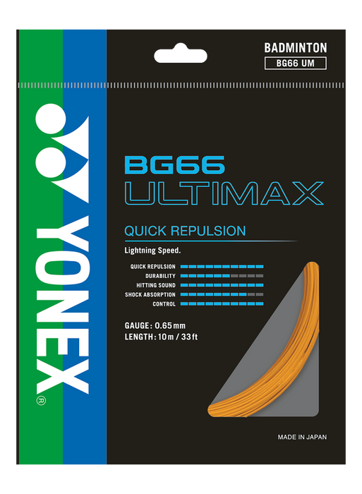 Yonex BG 66 Ultimax Badminton String on sale at Badminton Warehouse