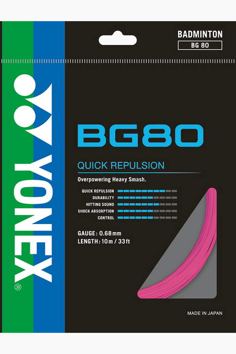 Yonex BG-80 Badminton String on sale at Badminton Warehouse