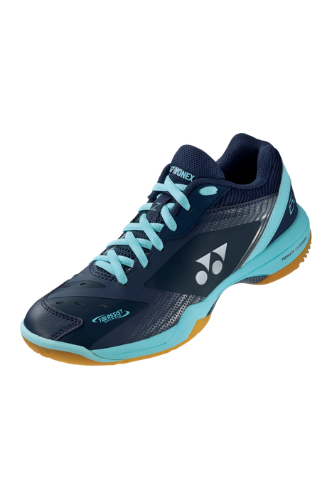 Yonex Power Cushion PC 65 Z3 Badminton Court Shoes (Navy/Saxe) on sale at Badminton Warehouse