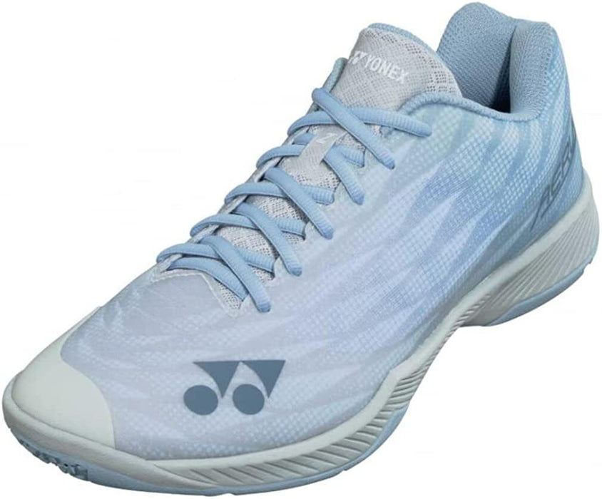 Yonex Aerus Z2 (Wide) Unisex Badminton Court Shoe - Light Blue on sale at Badminton Warehouse