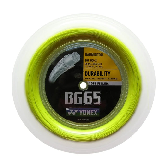 Yonex BG 65 Badminton Reel on sale at Badminton Warehouse