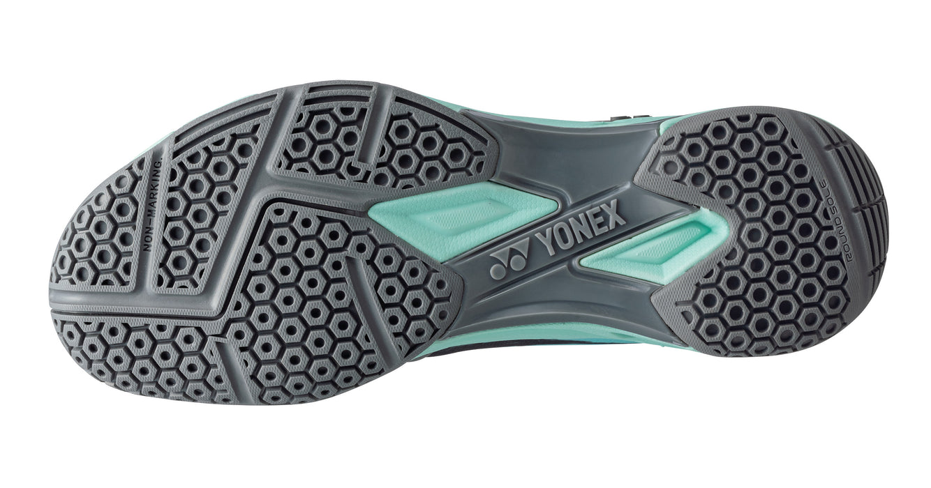 Yonex Power Cushion Cascade Drive Unisex Badminton Court Shoe (Gray/Pale Green) on sale at Badminton Warehouse