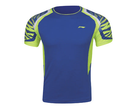 Li-Ning Men's Badminton Shirt (Blue) on sale at Badminton Warehouse