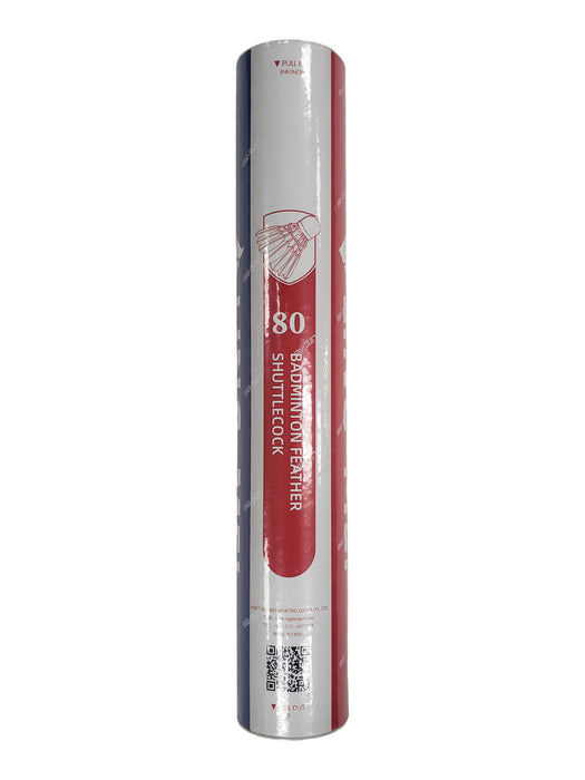 Lingmei 80 Badminton Shuttlecocks (Goose Feather) on sale at Badminton Warehouse