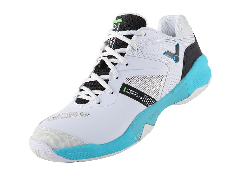 Victor PS9200II AU Unisex Badminton Court Shoe (White/Blue) on sale at Badminton Warehouse