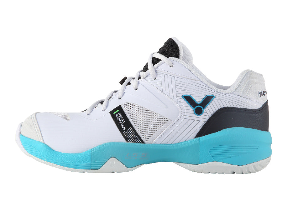 Victor PS9200II AU Unisex Badminton Court Shoe (White/Blue) on sale at Badminton Warehouse