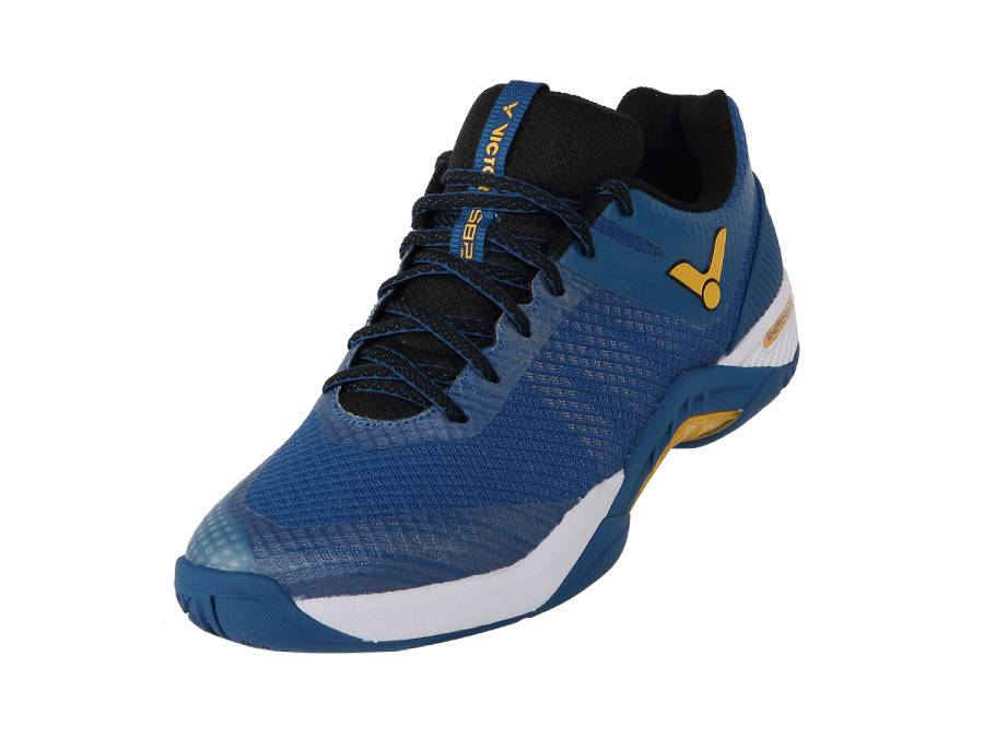 Victor S 82-BE Unisex Badminton Court Shoe (Medieval Blue) on sale at Badminton Warehouse