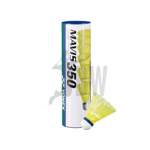 Yonex Mavis 350 Nylon Badminton Shuttlecocks Yellow Medium Speed on sale at Badminton Warehouse