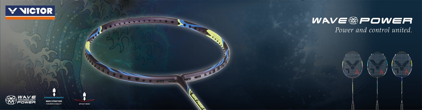 Wave Power Badminton Rackets