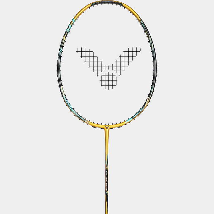 Victor Thruster F-C Ultra-X Badminton Racket (Fortuna Gold, Made Victor Thruster F-C Ultra-X Badminton Racket (Fortuna Gold, Made