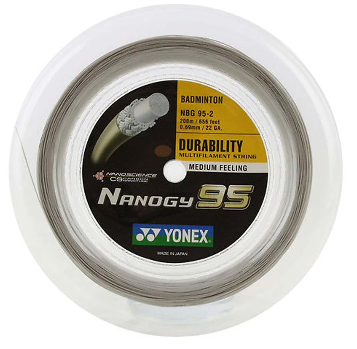 Yonex Nanogy 95 Reel for Badminton — Badminton Warehouse