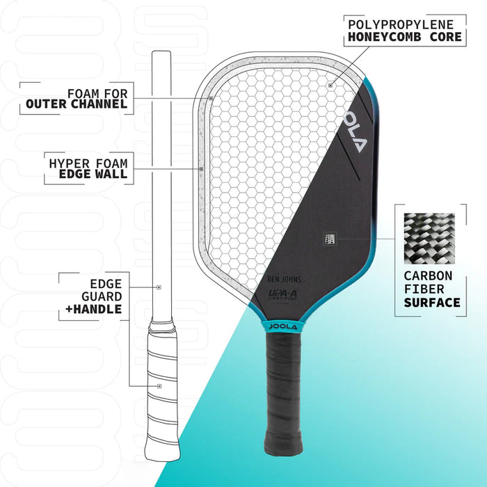 JOOLA Ben Johns Perseus 3S 16mm Pickleball Paddle on sale at Badminton Warehouse