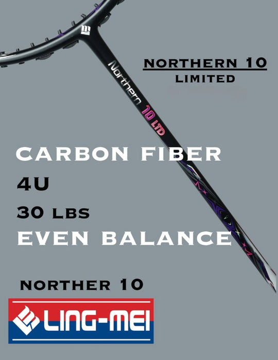 Lingmei Northern 10 Ltd Badminton Racket on sale at Badminton Warehouse!