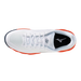Top view of Mizuno Wave Enforce Court 2 AC Men's pickleball and tennis shoe showing white mesh upper, lacing and padded collar