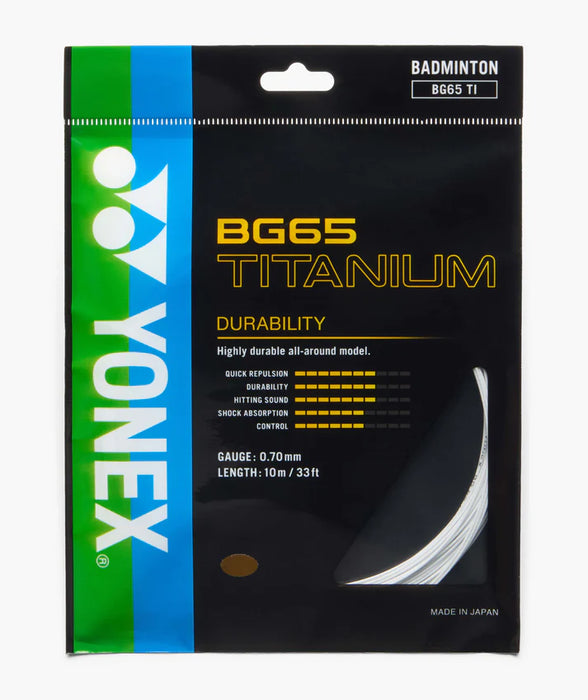 Yonex BG65 TI Badminton String on sale at Badminton Warehouse