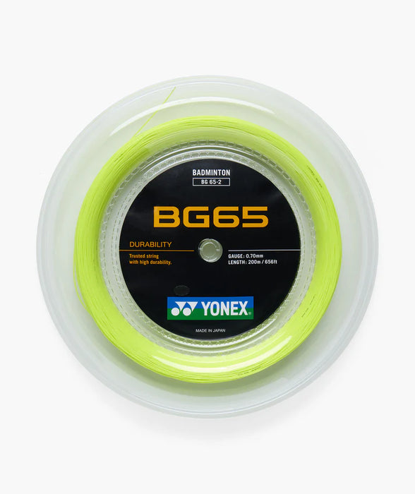 Yonex BG 65 Badminton Reel on sale at Badminton Warehouse