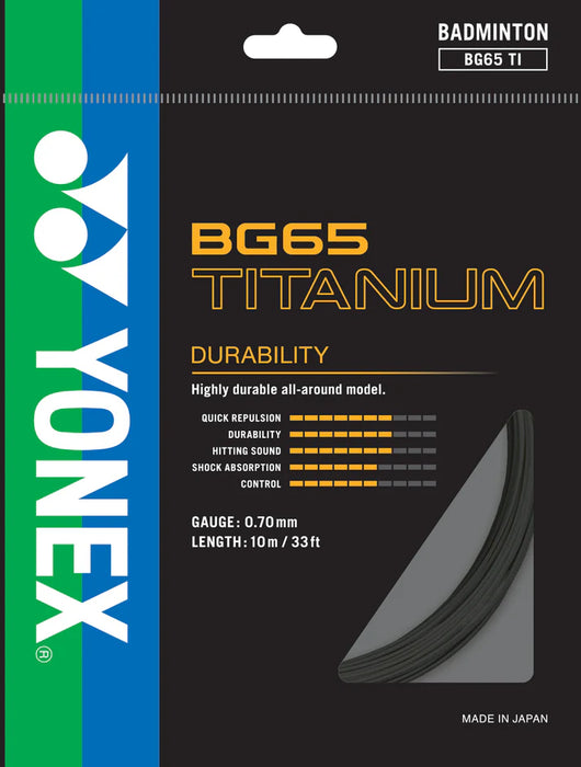 Yonex BG65 TI Badminton String on sale at Badminton Warehouse
