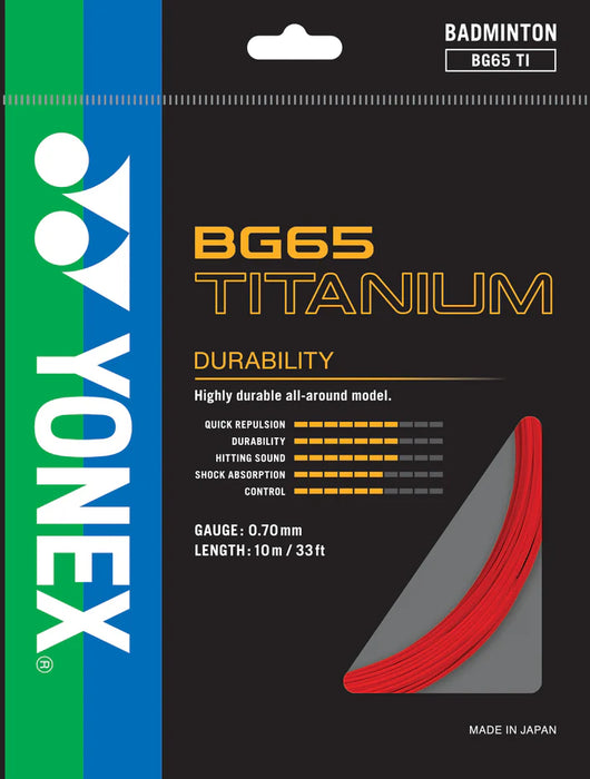 Yonex BG65 TI Badminton String on sale at Badminton Warehouse