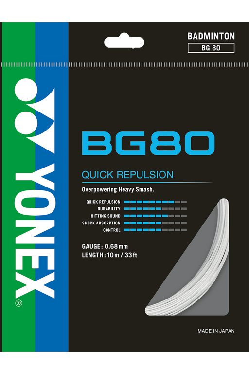 Yonex BG-80 Badminton String on sale at Badminton Warehouse
