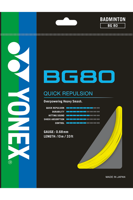 Yonex BG-80 Badminton String on sale at Badminton Warehouse