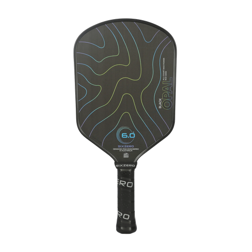 Six Zero Black Opal 14mm pickleball paddle on sale at Badminton Warehouse