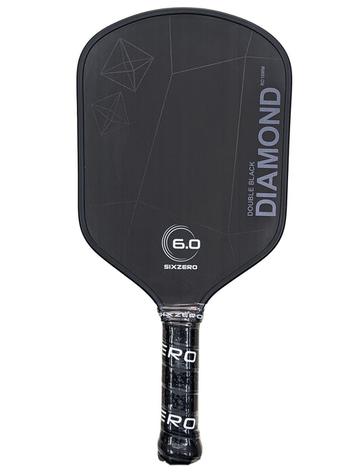 Six Zero Double Black Diamond Control Pickleball Paddle on sale at Badminton Warehouse