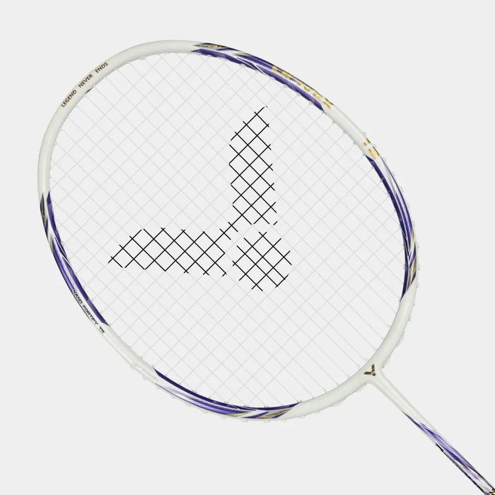 Victor DriveX 12 ZSW 2.0 AJ badminton racket head close-up