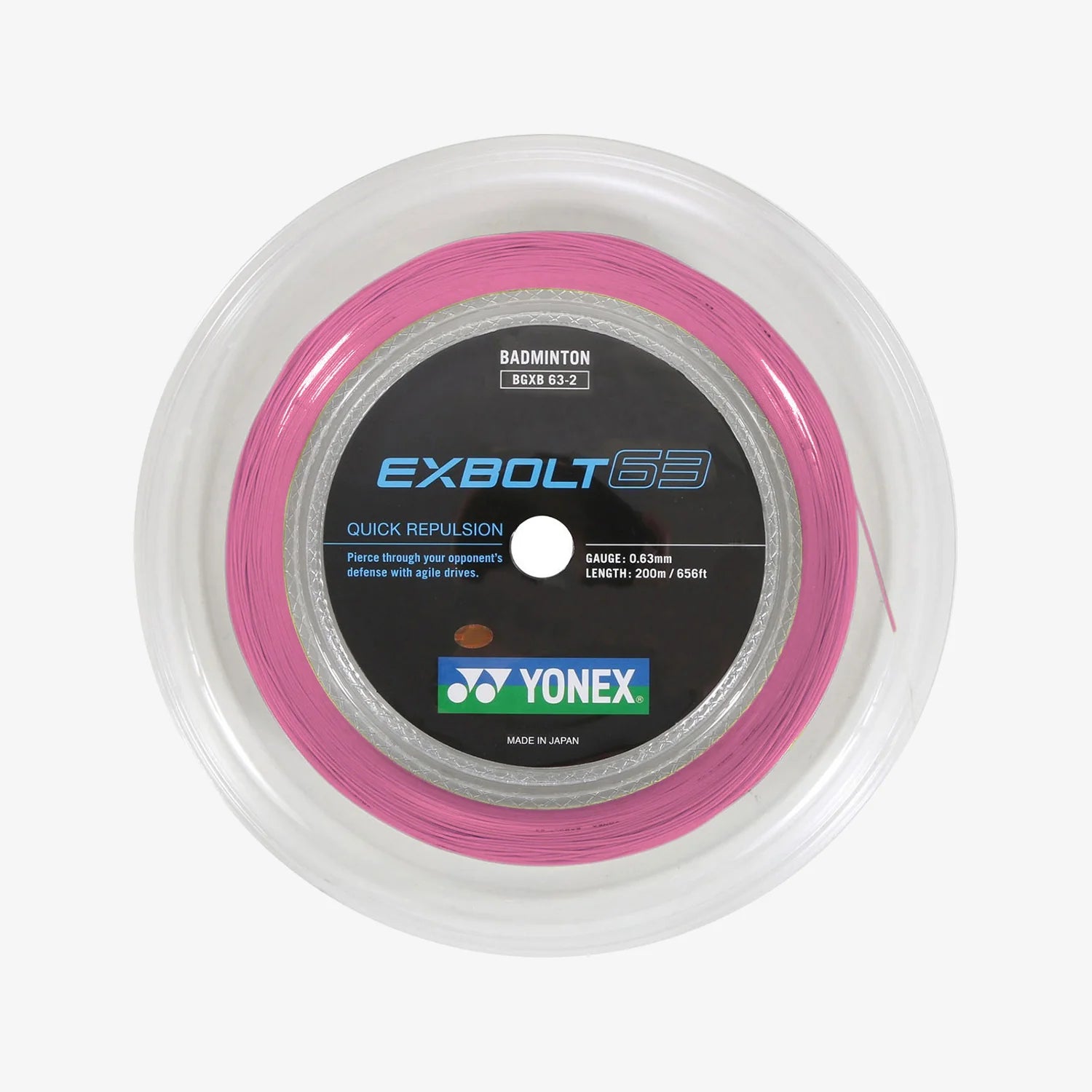 YONEX EXBOLT 63　100m Yonex Exbolt 63 Badminton Reel