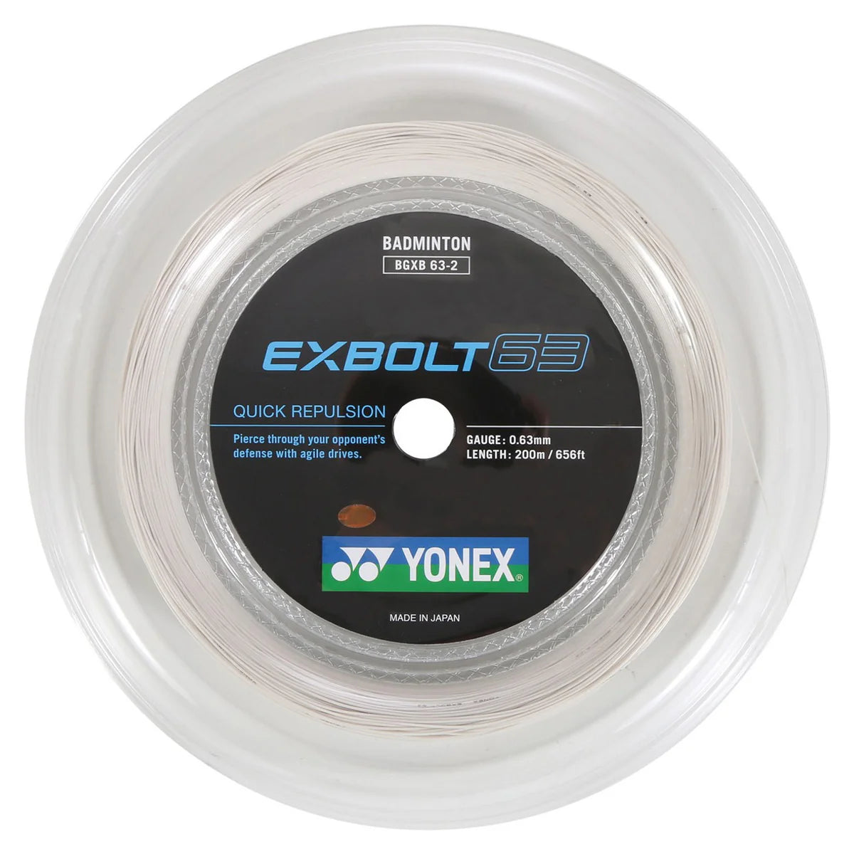 Nori 　YONEX EXBOLT 63　100m　2ロール Yonex Exbolt 63 Badminton Reel