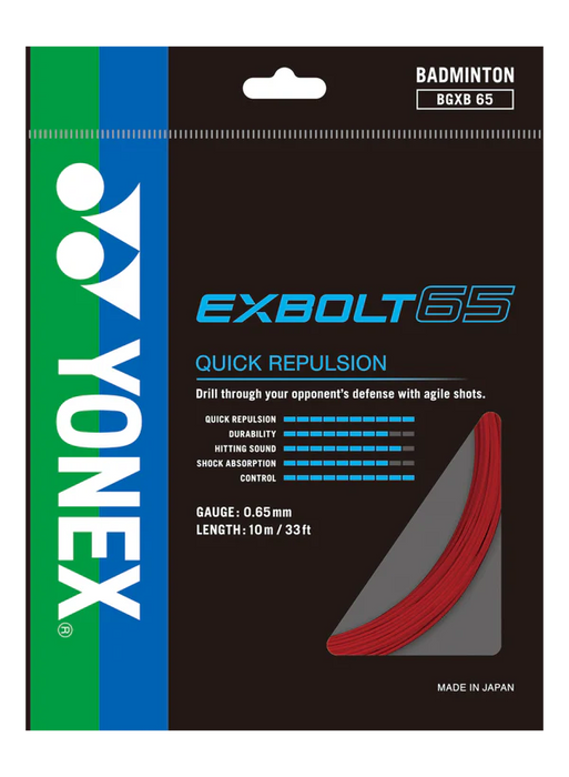 Yonex Exbolt 65 10m Badminton String on sale at Badminton Warehouse