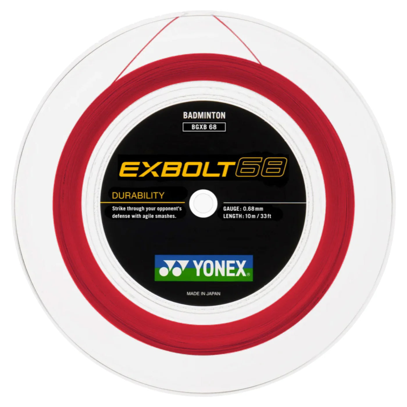 YONEX バドミントンストリング EXBOLT 68 (200m) 6月入荷分