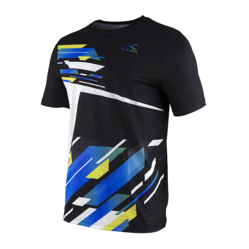 Hundred HBTS-4M162-1 Men’s Badminton Shirt – Black on sale at Badminton Warehouse