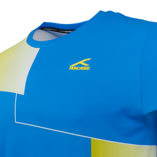 Hundred HBTS-4M128-3 Men’s Badminton Shirt – Blue on sale at Badminton Warehouse