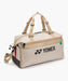 Yonex GEARLOGIC Boston Bag – Beige (BA72611EX) on sale at Badminton Warehouse