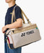 Yonex GEARLOGIC Boston Bag – Beige (BA72611EX) on sale at Badminton Warehouse