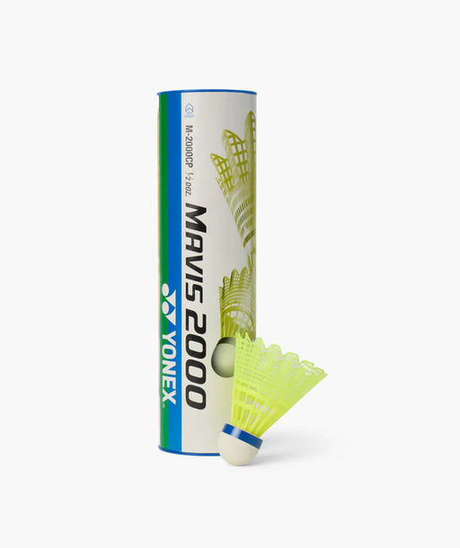 Yonex Mavis 2000 Nylon Shuttlecocks (Yellow Medium Speed)  on sale at Badminton Warehouse- tube with one shuttle view