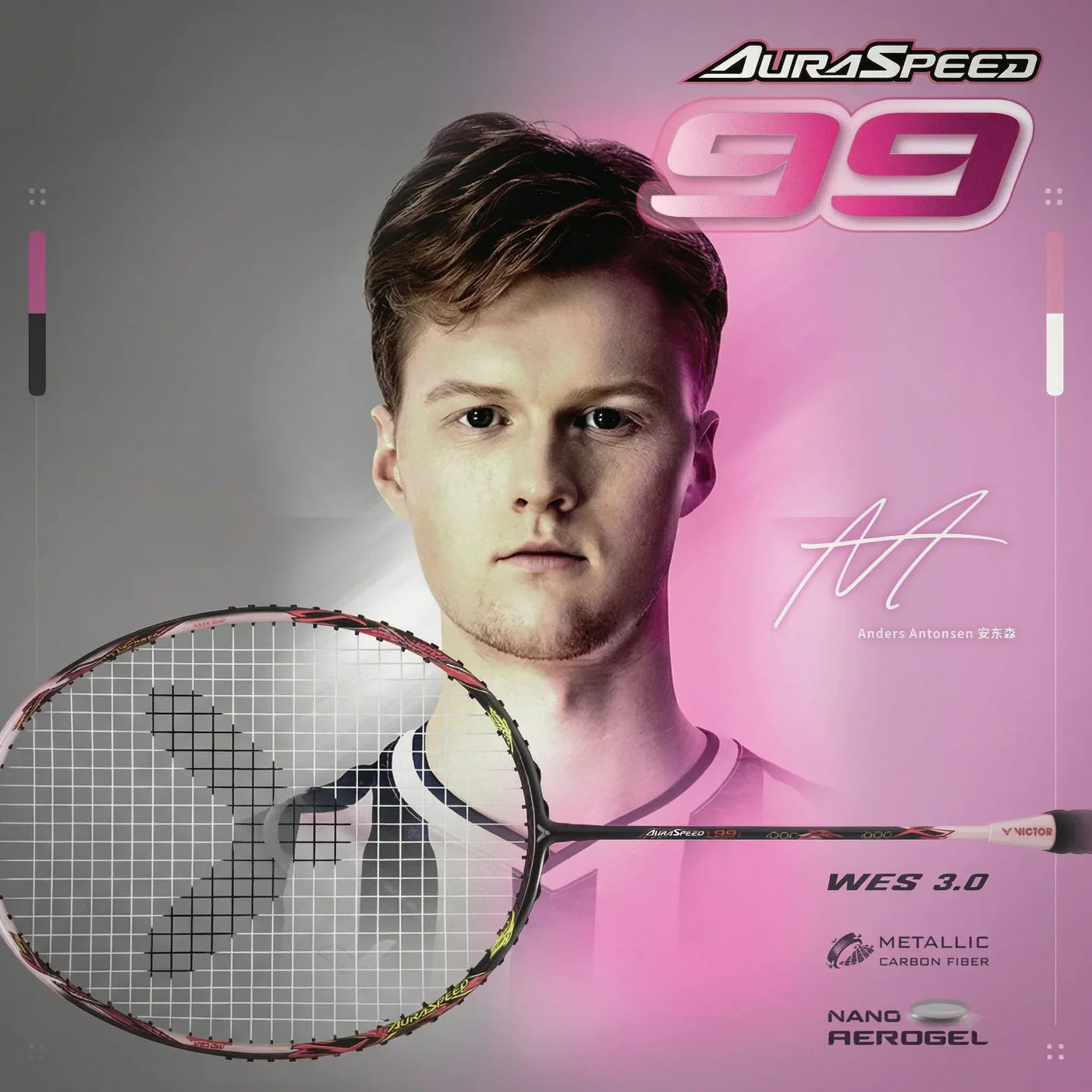 Victor Auraspeed 99 Badminton Racket – Speed & Precision (Made in
