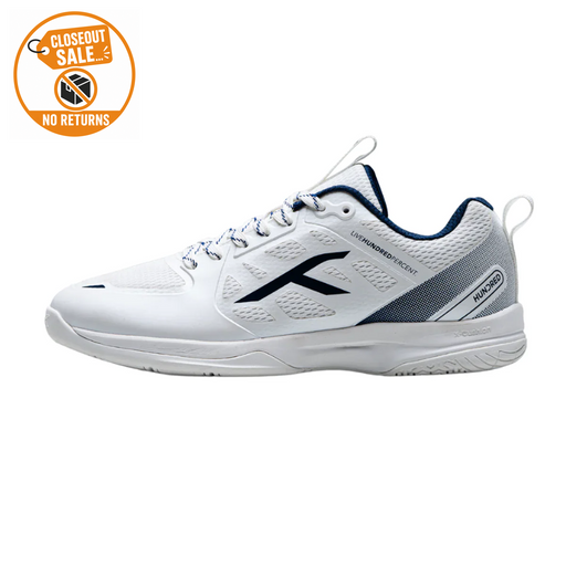 Hundred Velocity Z PBX (White) Pickleball/Badminton Court Shoes on sale at Badminton Warehouse