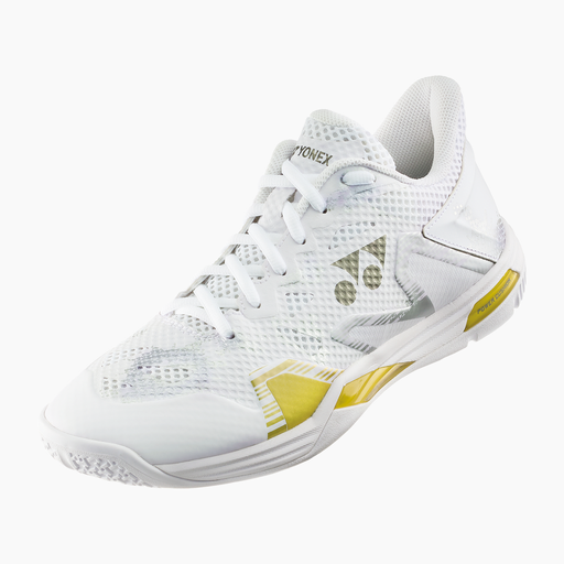 Yonex Power Cushion Eclipsion Z3 Men's Badminton Court Shoe (White/Gold) on sale at Badminton Warehouse!