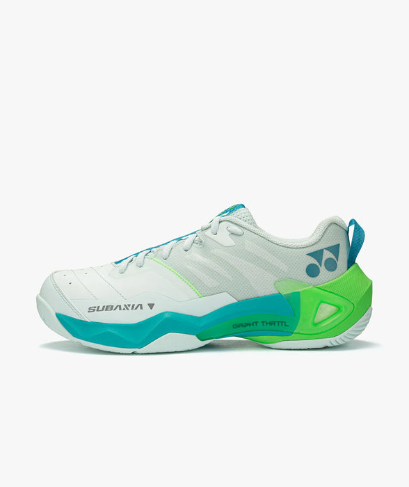 Yonex Subaxia GT Men's Badminton Court Shoes (Pastel Green) on sale at Badminton Warehouse