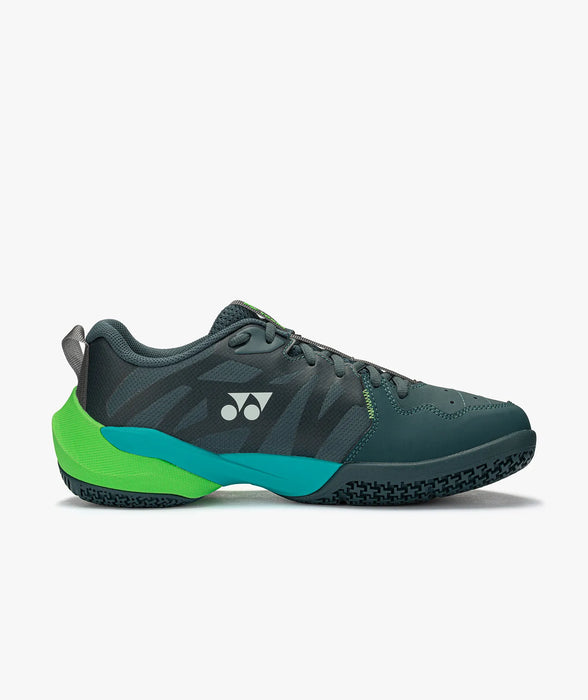 Yonex Subaxia GT Wide Fit Badminton Court Shoes Dark Green on sale at Badminton Warehouse